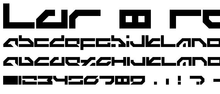 LDR_8 Regular font